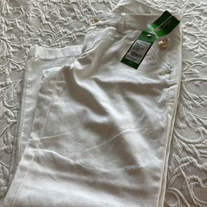 Lily Pulitzer White Walk Crop Pants